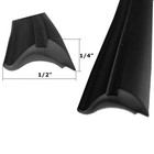 Gordon Glass   Black Shower Door Replacement Spline - 18 Ft Roll