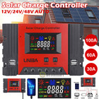 5200w Mppt Solar Charge Controller 100a 12v 24v 48v 4 Usb Battery Pv Regulator A