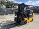 Komatsu Fg35st-8 Forklift  8 000lb  Side   Shift   3 Stage M  Cushion Tire