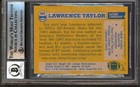 Giants Lawrence Taylor Authentic Signed 1982 Topps  434 Card Auto 10 Bas Slabbed