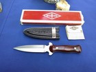 Vintage Western Usa W77 Double Edge Boot Knife Dagger Fixed Blade W sheath Nib