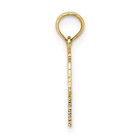 14k Yellow Gold 1 Libra Zodiac Charm Pendant L-0 61 In w-0 51 In