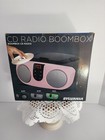 Sylvania Srcd243m Portable Cd Player With Am fm Radio  Boombox  black  Read 