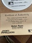 Nolan Ryan Sports Impressions Vintage Gold Edition Collector Plate Le   d W  Coa