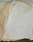 Pottery Barn Kids Bedskirt  Crib Toddler Dusty Pink Fringe Linen 15  Drop 52x28