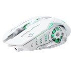 Wireless Usb Optical Mouse Rechargeable 7 Color Led Backlit Gaming Mice White