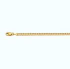 14k Yellow Gold 2mm-14mm Solid Curb Chain Necklace Bracelet Size 16 -30 