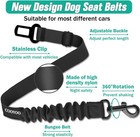 Adjustable Dog Seat Belt For Car  Retractable Nylon Pet Safety Harness