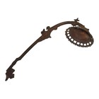 Antique 21  Cast Iron Wall Mounted Oil Lamp Sconce Salvaged Plant Holder