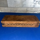 Antique Primitive Durex Wood Wooden 2 Piece 10 Cigar Mold Tobacco Press Usa