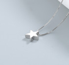 Tiny Star Silver Pendant Chain Necklace