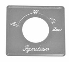 Hts Toggle Switch Plate For 2006  Peterbilt Ignition Stainless Engraved  pb-2057