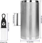 12  X 6  Stainless Steel Guiro Instrument Latin Percussion Metal Guiro Shaker Wi