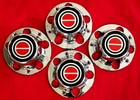 4pcs  1980-1996 Wheel Center Caps After Market For F150 Bronco Chrome Red