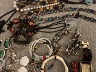 Lot Of Vintage modern Costume Jewelry-two Watches-a Few Pcs Of Sterling-brooch