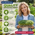 Nature Jim s Organic Broccoli Sprouting Seeds - Non-gmo  Rich In Sulforaphane  F