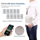 Money Belt For Travel Women And Men Slim Hidden Travel Wallet With Rfid Blocking