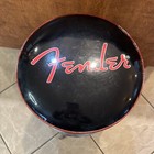 Fender Red Sparkle Logo Barstool 24 Inch Swivel Bar Stool With Padded Seat