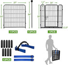 32 In h  Garden Fence With Low Threshold Door  12 Panels Total 26 6 Ft l  Tall Y