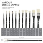 Artify Oil Paint Brush Set - 11 Pieces   Professional Artist Paint Brush Set    