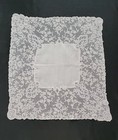 Vintage Wedding Net Lace Hankie - Ivory