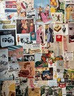 Lot 125 Small Ads   Cutouts 1930s-1970s ephemera collage junk Journals scrapbook