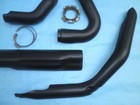 2017-2025 Harley Touring M8 Electra Road Street Glide Black Exhaust Heat Shields