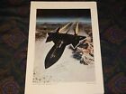 Sr-71 Setting The World s Speed Record Usaf Art Print By Wicks 76 Pilot Signed
