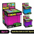 Nee Doh Nice Cubes Ice Cube Toy Fidget Super Solid Squish Blue