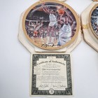 Set 4 Michael Jordan Upper Deck Bradford Exchange Collector Plates Coas