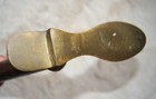 Antique Cast Brass  Shoeshine Stand Cobbler Rack 15    Tall Footrest W Mount Bolt
