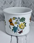 Vintage Portmeirion Botanic Garden Planter Crock Cotton Flower Green Mark Logo