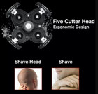2pcs 5 Blades Floating Shaving Bald Replacement Shaver Head For Electric Razors