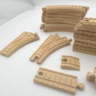 Wooden Train Track Lot Curved Tracks Switch Tracks Straight T Brio Compatible