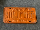 Rare 1964 Florida License Plate All Original With Wear Chevy Ford Dodge