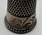 Antique Sterling Silver Thimble Size 9 Honeycomb Pattern Possibly Simons Bros
