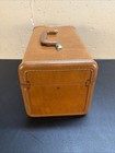 Vintage Samsonite  Leather Train Case Makeup Cosmetic Box With  1950s