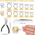  Jump Rings For Jewelry Making Supplies And Necklace Repair Withjump Ring Pliers