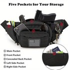 Tactical Waist Pack For Concealed Carry Outdoor Edc Molle Pouch Usa Flag