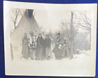 Native American Group Photo Original Antique Tipi Wyoming Reservation Shoshoni 