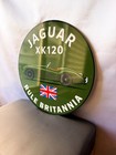 Vintage Jaguar Xk120 Rule Britannia Heavy Metal Sign Xl - 19 7   50 Cm 