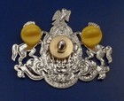 Pennsylvania Coat Of Arms State Crest Hat Device 2  Silver Pa Penn Police Fire