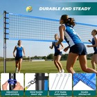 Professional Volleyball Net Set Heavy Duty Portable With Poles Ball Pump Outdoor
