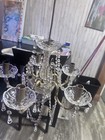 Vintage Crystal And Brass Chandelier