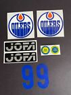 Replicated Vintage Jofa Vm Helmet 225   235 51 Model Stickers  Gretzky Oilers 99