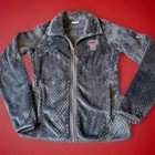 Columbia Texas Tech Women s Xs Fuzzy Full Zip-up Jacket Gray Soft Plush Ncaa