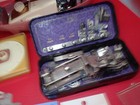Vintage Lot Of Sewing Machine Attachments Buttonholers Singer Domestic Greist