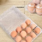 80-pack 12-count Clear Plastic Blank Egg Cartons 3x4 Grids Bulk Medium