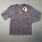 Ut University Of Texas Longhorns Nike On Field Apparel Long Sleeve Tee Large