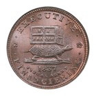 1837 Illustrious Predecessor Hard Times Token Ht-34 Ngc Ms-65 Rb Red Brown
